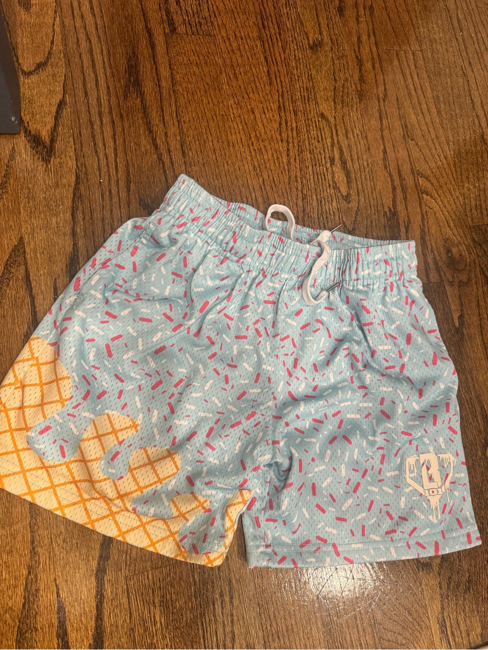 Baseball Lifestyle 101 Youth Blue Ice Cream Print Shorts